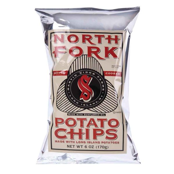 North Fork Potato Chips Salted 6oz 12ct